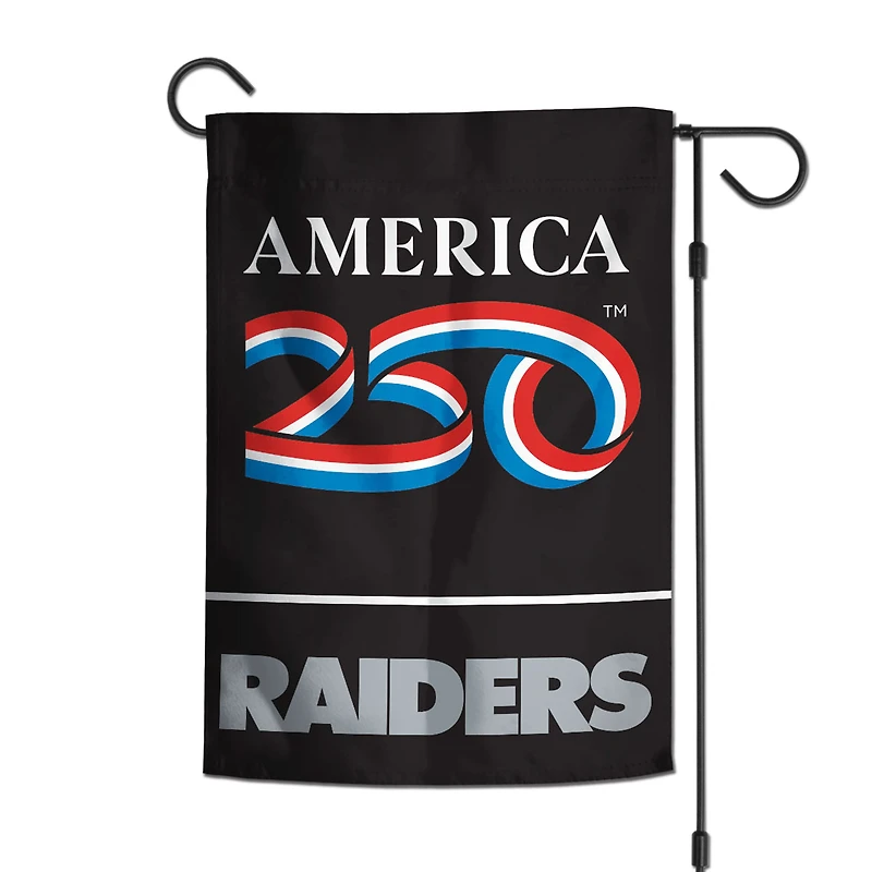 Drapeau de jardin double face WinCraft Las Vegas Raiders 12" x 18" America 250