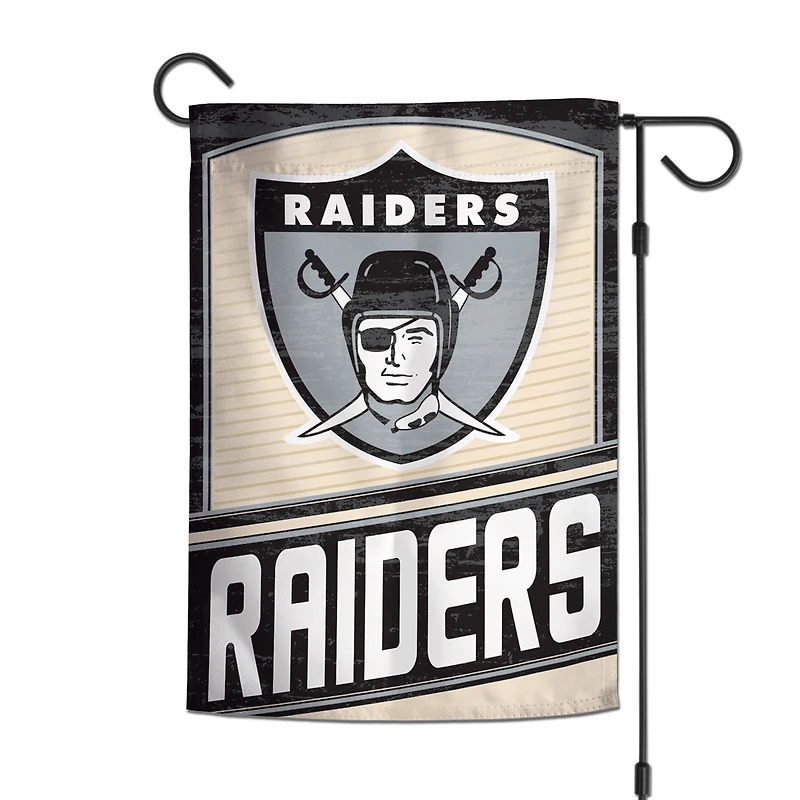Drapeau de jardin double face WinCraft Las Vegas Raiders, 30,5 x 45,7 cm