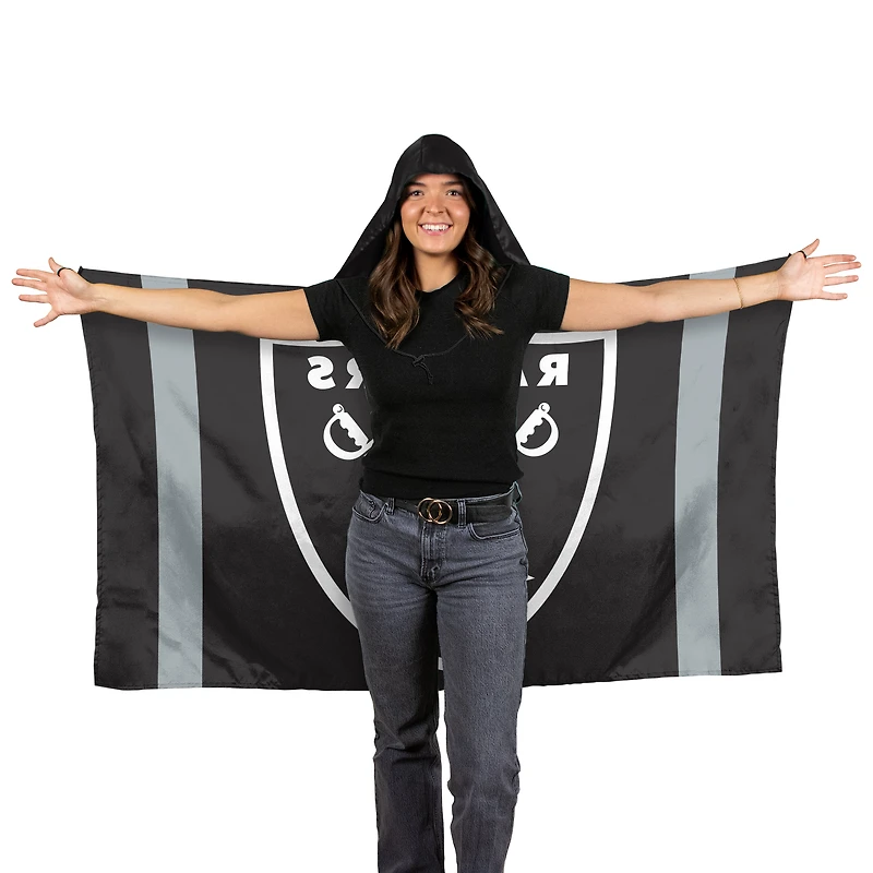 Drapeau à capuche WinCraft Las Vegas Raiders 3' x 5'