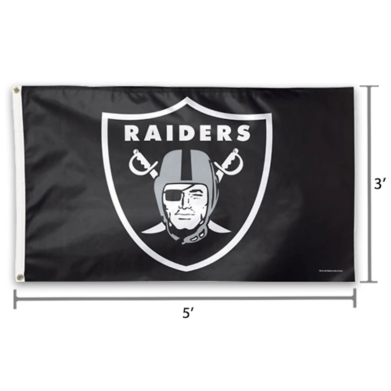 WinCraft Las Vegas Raiders Deluxe 3' x 5' Logo Drapeau