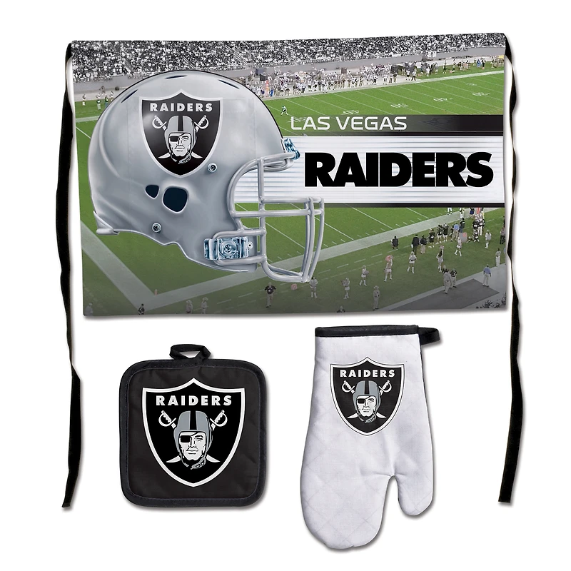 WinCraft Las Vegas Raiders Ensemble barbecue de luxe