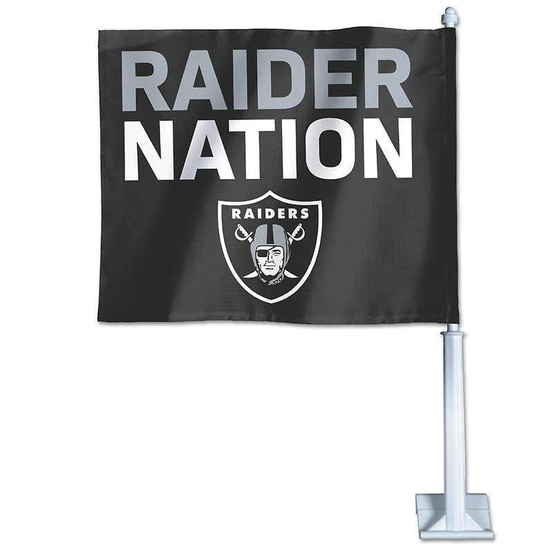Drapeau de voiture double face WinCraft Las Vegas Raiders