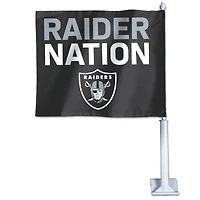 Drapeau de voiture double face WinCraft Las Vegas Raiders
