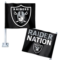 Drapeau de voiture double face WinCraft Las Vegas Raiders