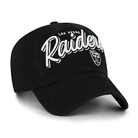 Women's '47  Black Las Vegas Raiders Ariana Clean Up Adjustable Hat