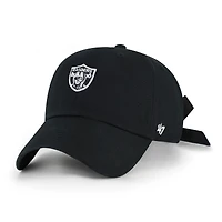 Women's '47 Black Las Vegas Raiders  Bow Back Clean Up Adjustable Hat