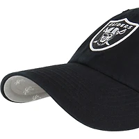 Women's '47 Black Las Vegas Raiders Confetti Icon Clean Up Adjustable Hat