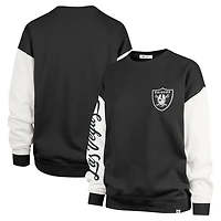Sweat-shirt à enfiler Andie Double Header '47 Black Las Vegas Raiders pour femme