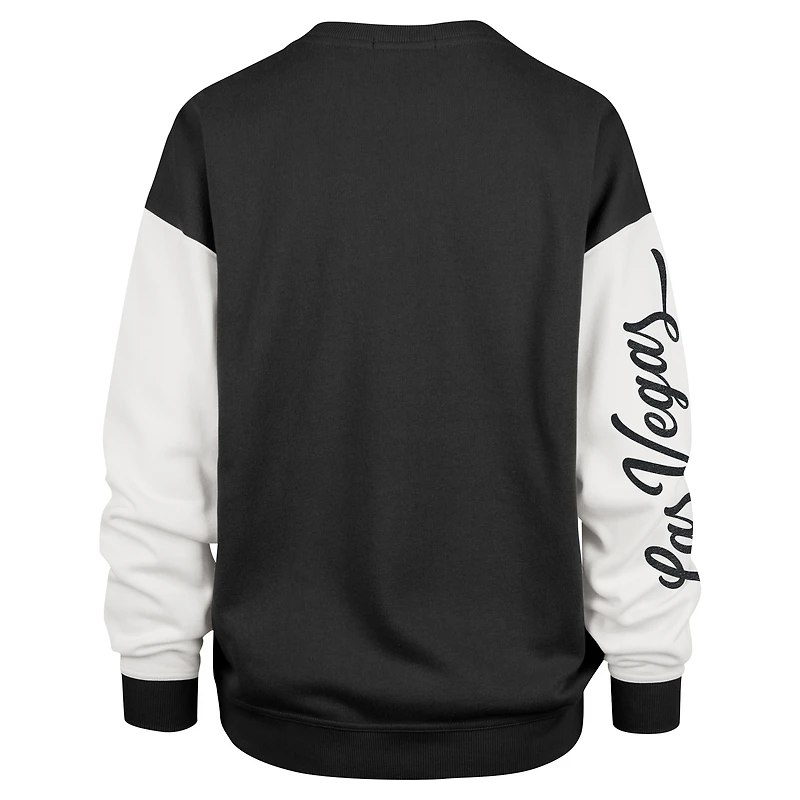 Sweat-shirt à enfiler Andie Double Header '47 Black Las Vegas Raiders pour femme