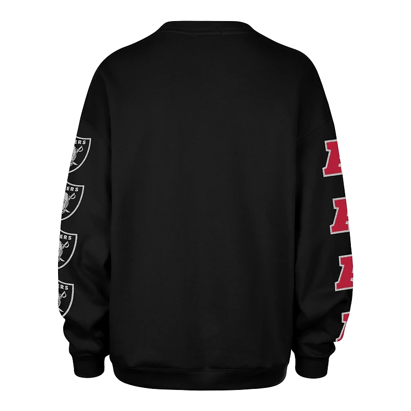 Sweat-shirt oversize noir « 47 » des Las Vegas Raiders pour femme