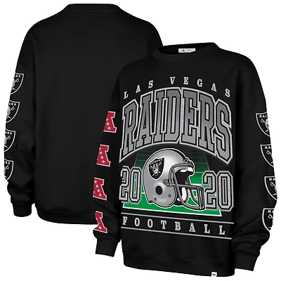 Sweat-shirt oversize noir « 47 » des Las Vegas Raiders pour femme