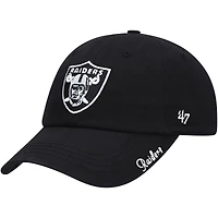 Women's '47 Black Las Vegas Raiders Miata Clean Up Adjustable Hat