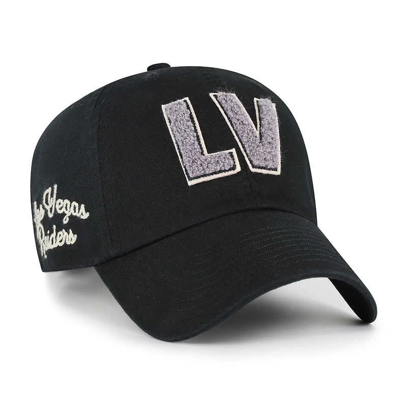 Casquette ajustable Zoey Clean Up noire '47 pour femme des Las Vegas Raiders