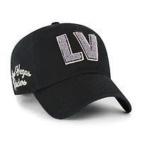 Casquette ajustable Zoey Clean Up noire '47 pour femme des Las Vegas Raiders