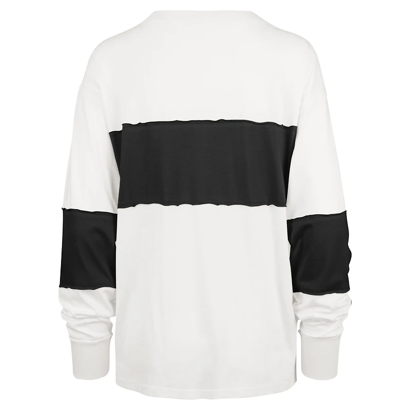Women's '47 Cream Las Vegas Raiders Clubhouse Pride Taylor Long Sleeve T-Shirt