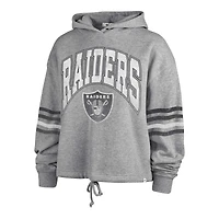 Women's '47 Heather Gray Las Vegas Raiders Upland Bennett Pullover Hoodie