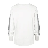 Women's '47 White Las Vegas Raiders Statement Long Sleeve T-Shirt