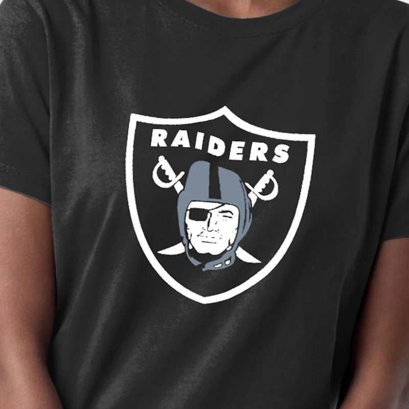 Women's Champion  Black Las Vegas Raiders Logo T-Shirt