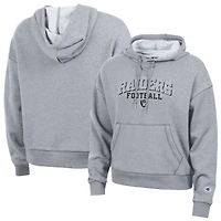 Sweat à capuche Champion Triumph Tri-Blend gris pour femme, modèle Triumph, de la marque Las Vegas Raiders.