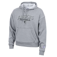 Women's Champion Gray Las Vegas Raiders Triumph Tri-Blend Hoodie