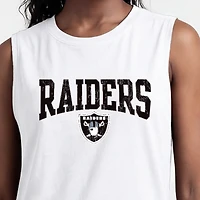 Women's Champion  White Las Vegas Raiders Muscle Tank Top