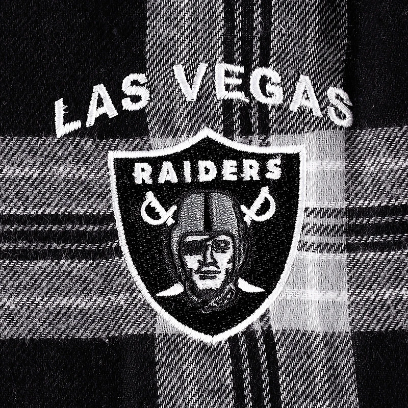 Concepts Sport T-shirt et pantalon avec écusson Las Vegas Raiders Noir/Gris pour femme
