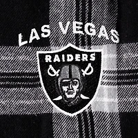 Concepts Sport T-shirt et pantalon avec écusson Las Vegas Raiders Noir/Gris pour femme