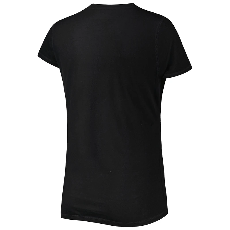 Ensemble de nuit grande taille pour femme Concepts Sport noir/gris avec haut et pantalon à écusson des Las Vegas Raiders