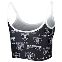 Concepts Sport Brassière de salon en maille Breakthrough Las Vegas Raiders noire pour femmes
