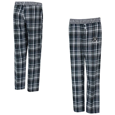 Women's Concepts Sport  Black Las Vegas Raiders Laney Plaid Tri-Blend Pants