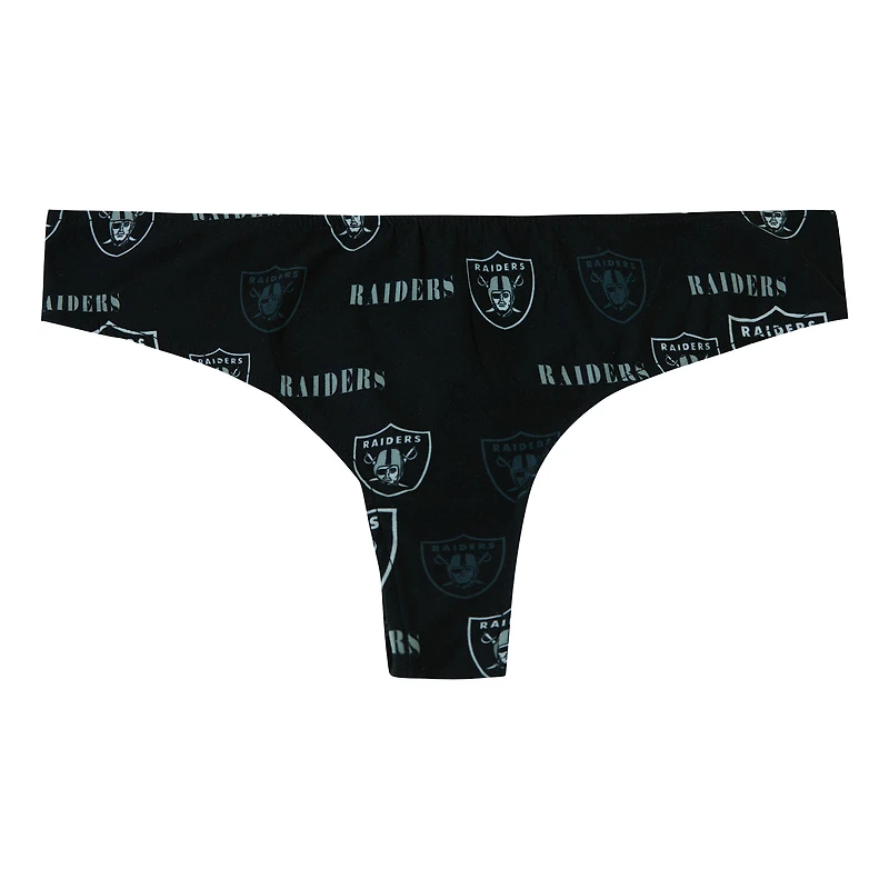 String noir à imprimé mosaïque des Las Vegas Raiders pour femme Concepts Sport