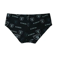 Culotte en tricot à imprimé mosaïque intégral des Las Vegas Raiders pour femme Concepts Sport noire