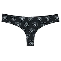String en tricot à imprimé intégral Las Vegas Raiders Record pour femme Concepts Sport Black