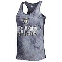 Concepts Sport Charcoal Las Vegas Raiders Billboard Scoop Neck Racerback Tank and Shorts Sleep Set