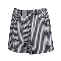 Women's Concepts Sport  Charcoal Las Vegas Raiders Two-Pack Stripes and Solids Boxer Shorts Set