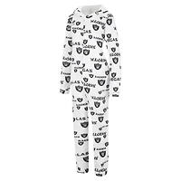 Concepts Sport Crème pour femmes Las Vegas Raiders Docket Sweat à capuche entièrement zippé Union Suit