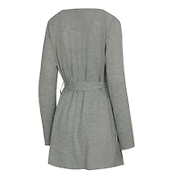 Ensemble débardeur, short et peignoir Rigor gris chiné pour femme Concepts Sport des Las Vegas Raiders