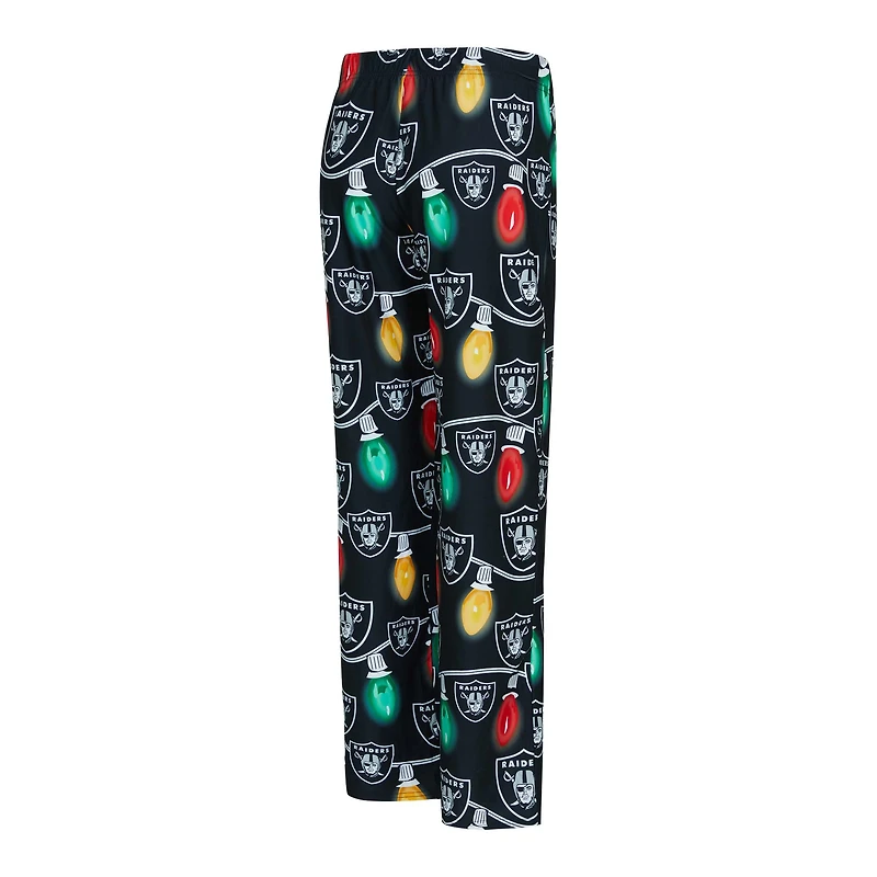 Women's Concepts Sport Las Vegas Raiders Garland Knit Raglan Long Sleeve Top & Pants Set