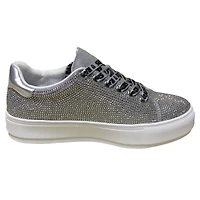 Baskets Cuce Silver Las Vegas Raiders Team Color Crystal pour femmes