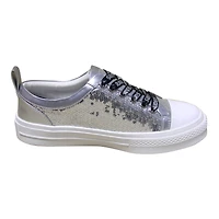 Baskets à paillettes Cuce Silver Las Vegas Raiders Team pour femmes