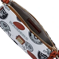 Sac à bandoulière Dooney & Bourke Las Vegas Raiders Gameday Lexi pour femme avec petit porte-monnaie