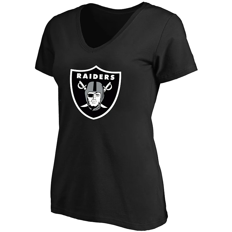 Women's Fanatics Ashton Jeanty Black Las Vegas Raiders Plus Name & Number V-Neck T-Shirt