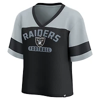 Women's Fanatics  Black/Silver Las Vegas Raiders Homeschool Jersey Poly V-Neck
Fashion Top