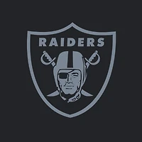 Women's Fanatics Black/White Las Vegas Raiders Backup Option Long Sleeve Hoodie T-Shirt