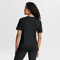 T-shirt noir Fanatics pour femme, motif Las Vegas Raiders, Blackout Kneel Down Legacy