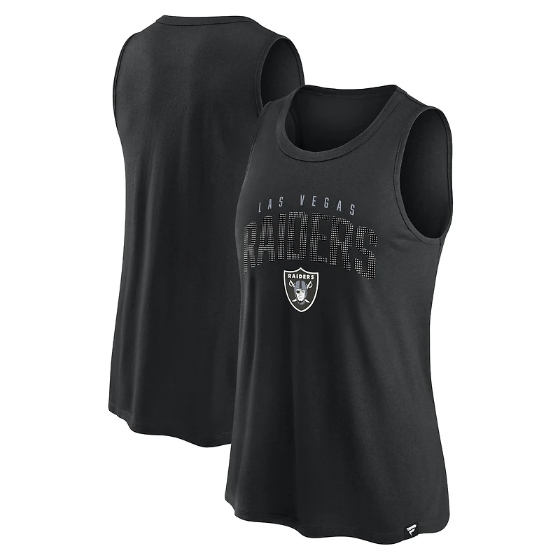 Débardeur classique à losanges noirs Las Vegas Raiders de Fanatics pour femmes