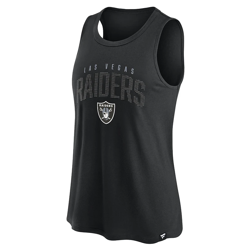Débardeur classique à losanges noirs Las Vegas Raiders de Fanatics pour femmes