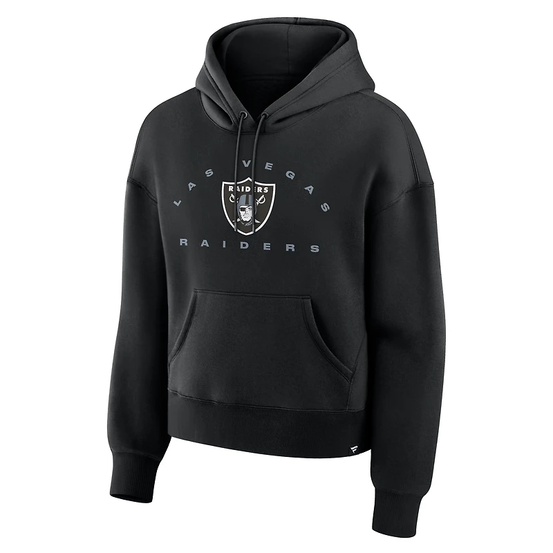 Sweat à capuche noir pour femmes Fanatics Las Vegas Raiders Eligible Receiver Legacy