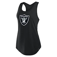 Débardeur noir pour femme Fanatics Las Vegas Raiders Iron Fan