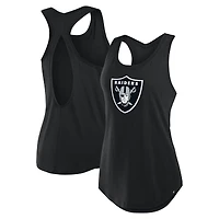 Débardeur noir pour femme Fanatics Las Vegas Raiders Iron Fan